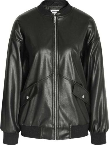 Noisy May NMRONJA OVERSIZE PU BOMBER JACKET NOOS Bunda černá