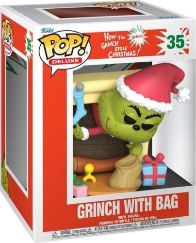 The Grinch Vinylová figurka č.35 Grinch with Bag (Pop! Deluxe) Sberatelská postava vícebarevný