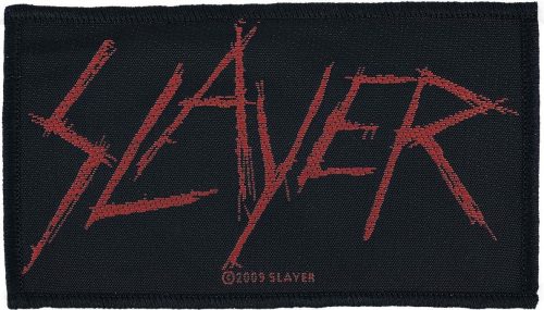 Slayer Slayer Logo nášivka cerná/cervená