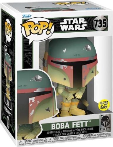 Star Wars Vinylová figurka č.735 Legacy - Boba Fett (svítí v tmě) Sberatelská postava vícebarevný