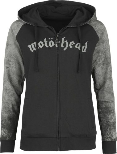 Motörhead EMP Signature Collection Dámská mikina s kapucí na zip cerná/šedá