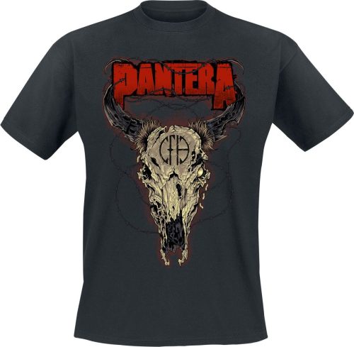 Pantera Steer Skull Tričko černá