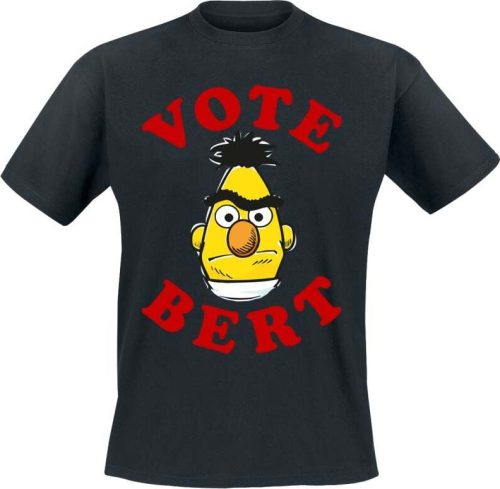 Sesame Street Vote Bert Tričko černá