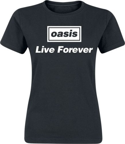 Oasis Live Forever Dámské tričko černá