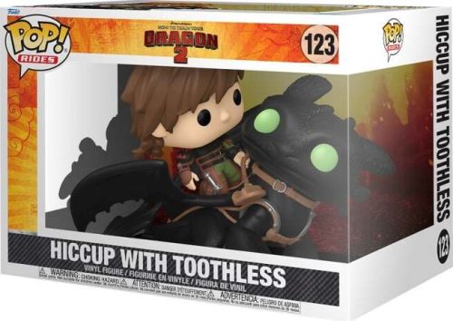 Drachenzähmen leicht gemacht Vinylová figurka č.123 Hiccup with Toothless (Pop Ride! Deluxe) Sberatelská postava vícebarevný