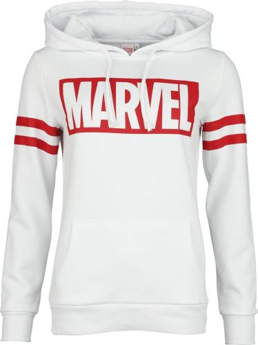 Marvel Logo Dámská mikina s kapucí bílá