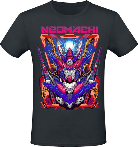 NEOMACHI MECHA Tričko černá