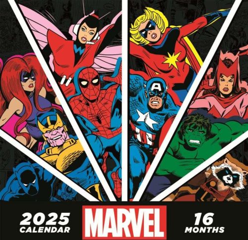 Marvel Nástěnný kalendář 2025 Nástenný kalendář vícebarevný