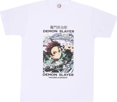 Demon Slayer Whirlpool Tričko bílá