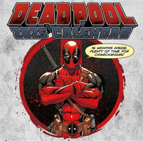 Deadpool Nástěnný kalendář 2025 Nástenný kalendář vícebarevný