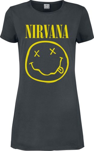 Nirvana Amplified Collection - Logo Šaty charcoal