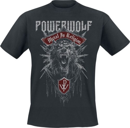 Powerwolf Chaos Crest Tričko černá