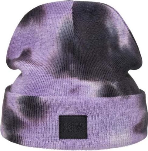 Urban Classics Batikovaná čepice Beanie čepice šedá/purpurová