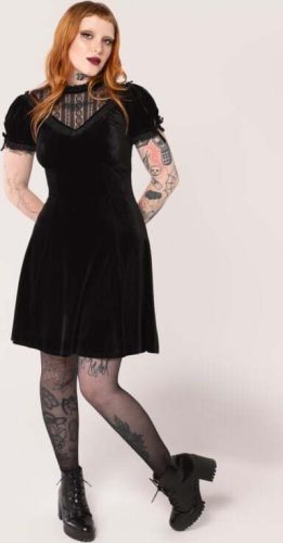 Hell Bunny Mourning Dress Šaty černá