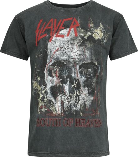 Slayer South Of Heaven Tričko antracitová