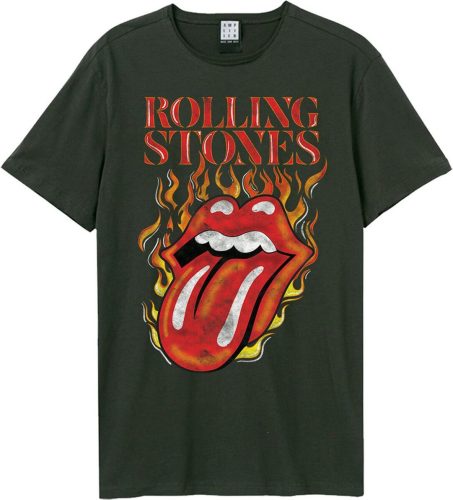 The Rolling Stones Amplified Collection - Hot Tongue Tričko charcoal