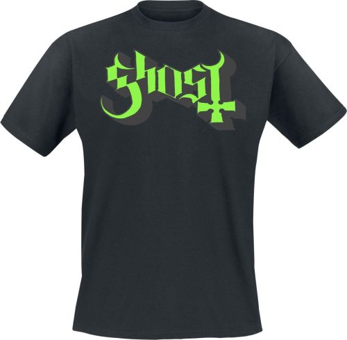 Ghost Green Logo Tričko černá