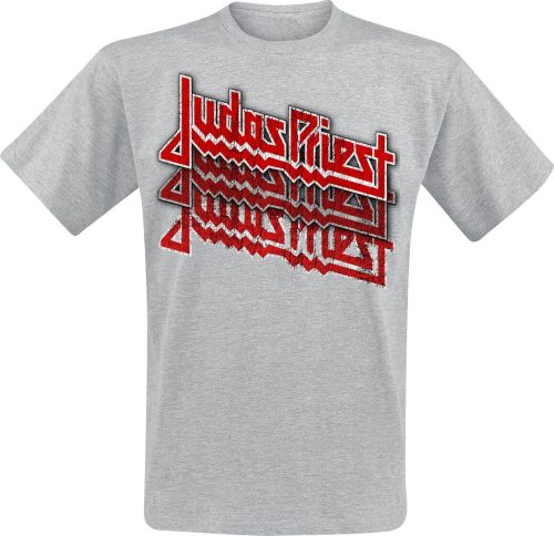 Judas Priest Logo Fading Repeat Tričko prošedivelá