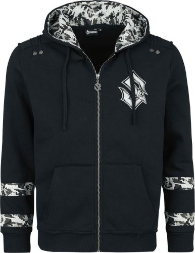 Sabaton EMP Signature Collection Mikina s kapucí na zip černá maskáčová