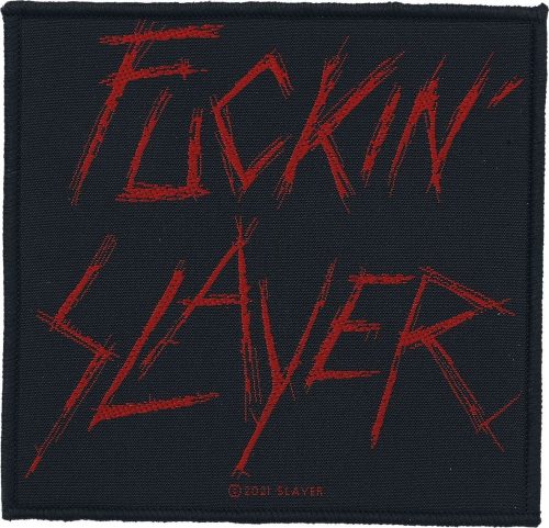 Slayer Slayer nášivka cerná/cervená