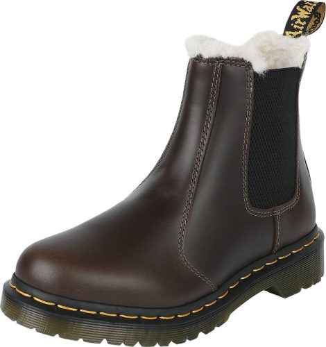 Dr. Martens 2976 Leonore - Dark Khaki Orleans boty hnědá