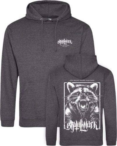 Brutal Knack Racoon Hoodie Mikina s kapucí antracitová