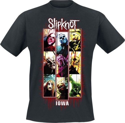 Slipknot Iowa Band Splatter Tričko černá