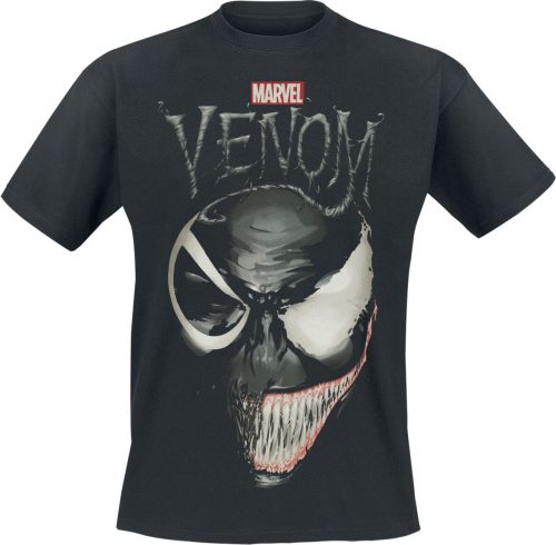 Venom (Marvel) Split Face Tričko černá