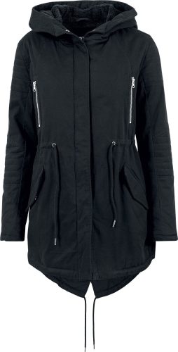 Urban Classics Ladies Sherpa Lined Cotton Parka Dámská zimní bunda černá