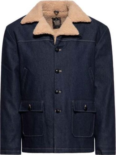 King Kerosin Winter Coat Dark Blue Wash Zimní bunda modrá