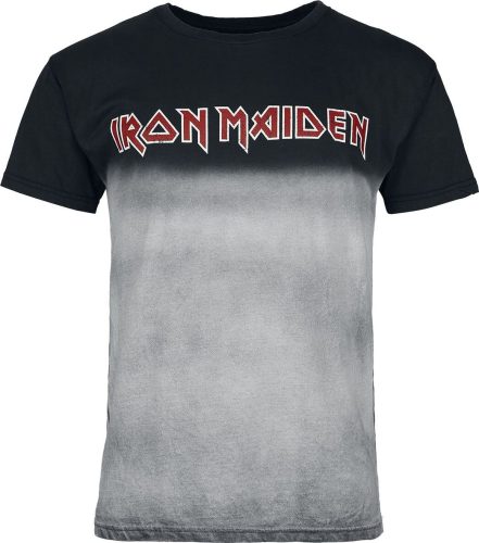 Iron Maiden Logo Tričko cerná/šedá