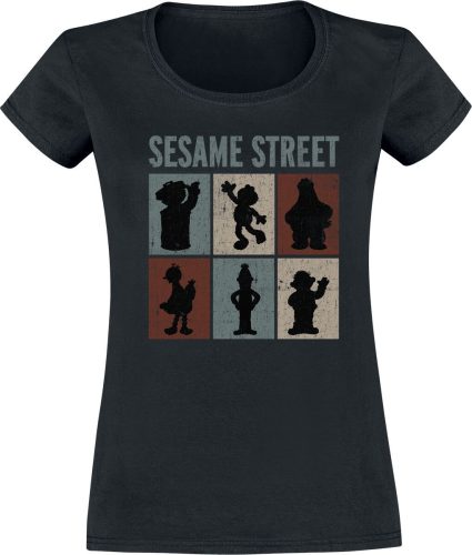 Sesame Street Characters Dámské tričko černá