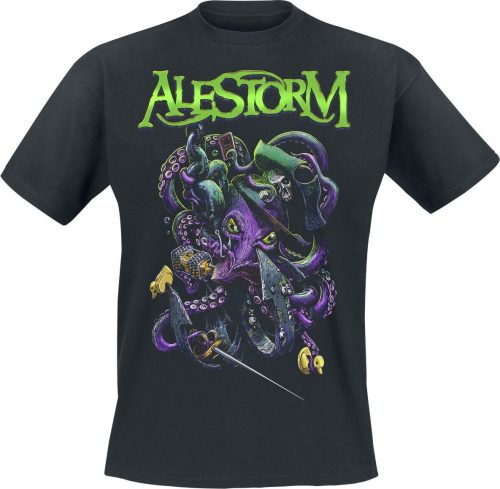 Alestorm Octopus Tričko černá