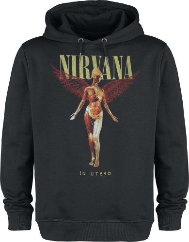 Nirvana Amplified Collection - In Utero Dark Night Mikina s kapucí černá