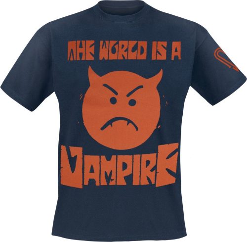 The Smashing Pumpkins World I a Vampire - Tour Shirt Tričko námořnická modrá