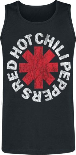 Red Hot Chili Peppers Distressed Logo Tank top černá