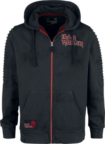 Iron Maiden EMP Signature Collection Mikina s kapucí na zip tmave šedá/cerná