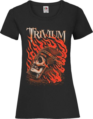 Trivium Clark Or Flaming Skull Dámské tričko černá