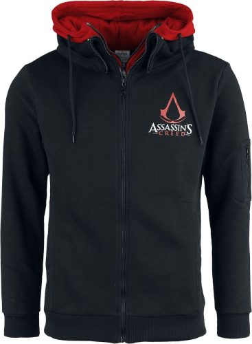 Assassin's Creed Emblem Mikina s kapucí na zip cerná/cervená