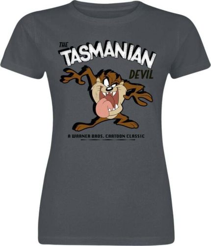 Looney Tunes The Tasmanian Devil Dámské tričko tmavě šedá