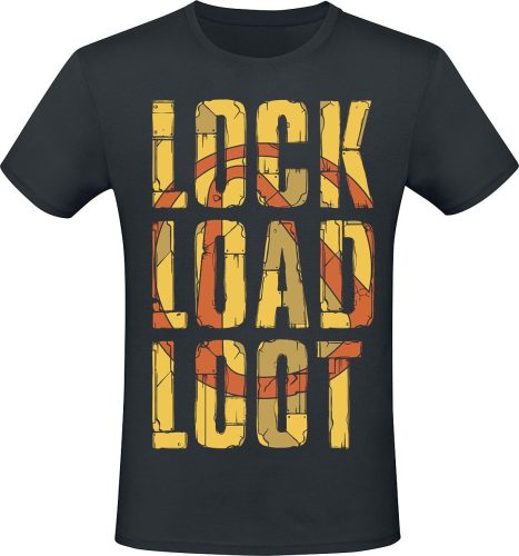 Borderlands 3 - Lock Load Loot Tričko černá