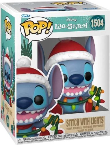 Lilo & Stitch Vinylová figurka č.1504 Stitch with Lights (Holiday) Sberatelská postava vícebarevný