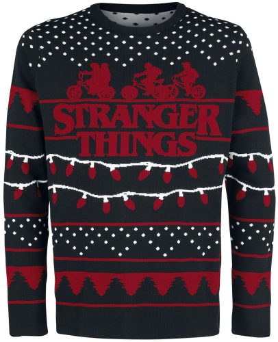 Stranger Things Stranger Xmas Pletený svetr vícebarevný