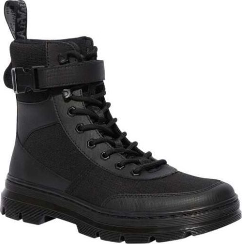 Dr. Martens Combs Tech Black Element+Poly Rip Stop boty černá