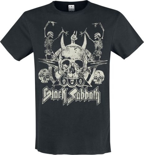 Black Sabbath Amplified Collection - Dancing Skulls Tričko černá