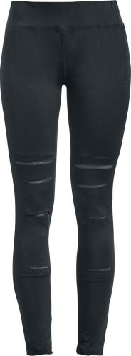 Rotterdamned Leggings With Insert Lace Leginy černá