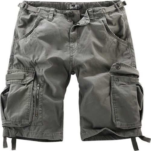 Black Premium by EMP Army Vintage Shorts Kraťasy olivová