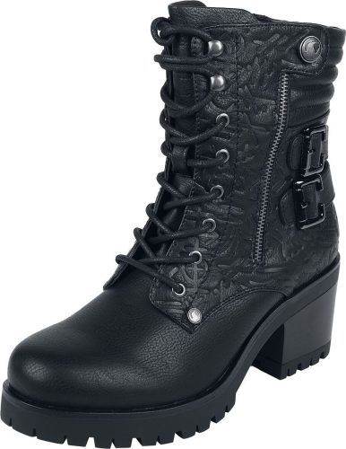 Black Premium by EMP Lace-Up Boots boty černá