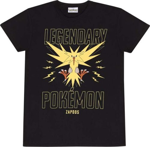 Pokémon Legendary Zapdos Tričko černá