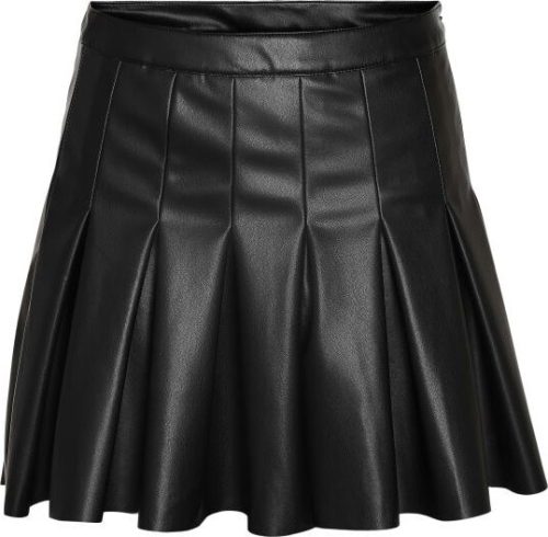 Noisy May NMPAULO HW PLEATED PU MINI SKIRT NOOS Mini sukně černá